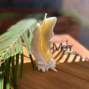 Decorative Feather candle
