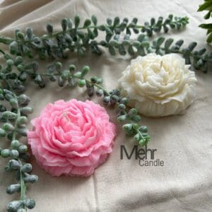 peony-flower-candle