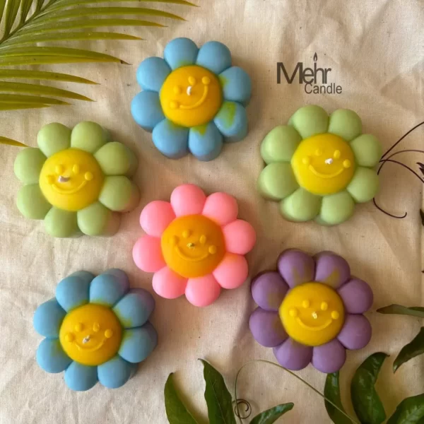 Cute flower candle