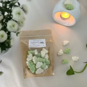 green mini cloud melting wax