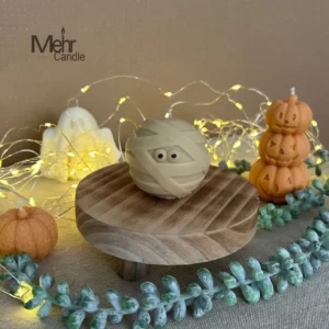 Mummy Halloween Candle
